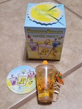 Tokidoki Beverage Besties: Orange Pop Bag Charm